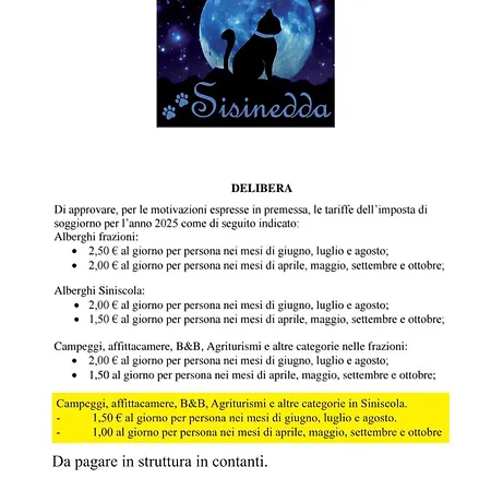 Maison d'hôtes Sisinedda Siniscola